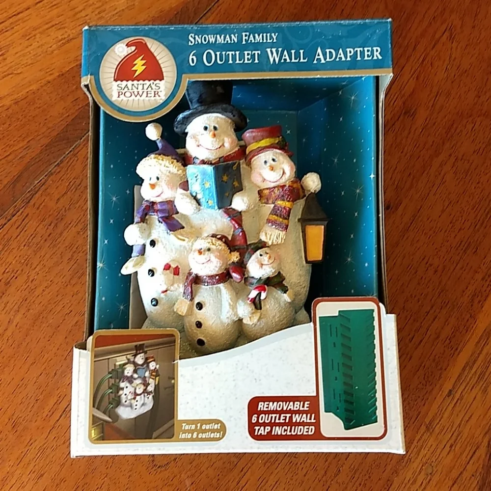 Snowman Family Outlet Adapter